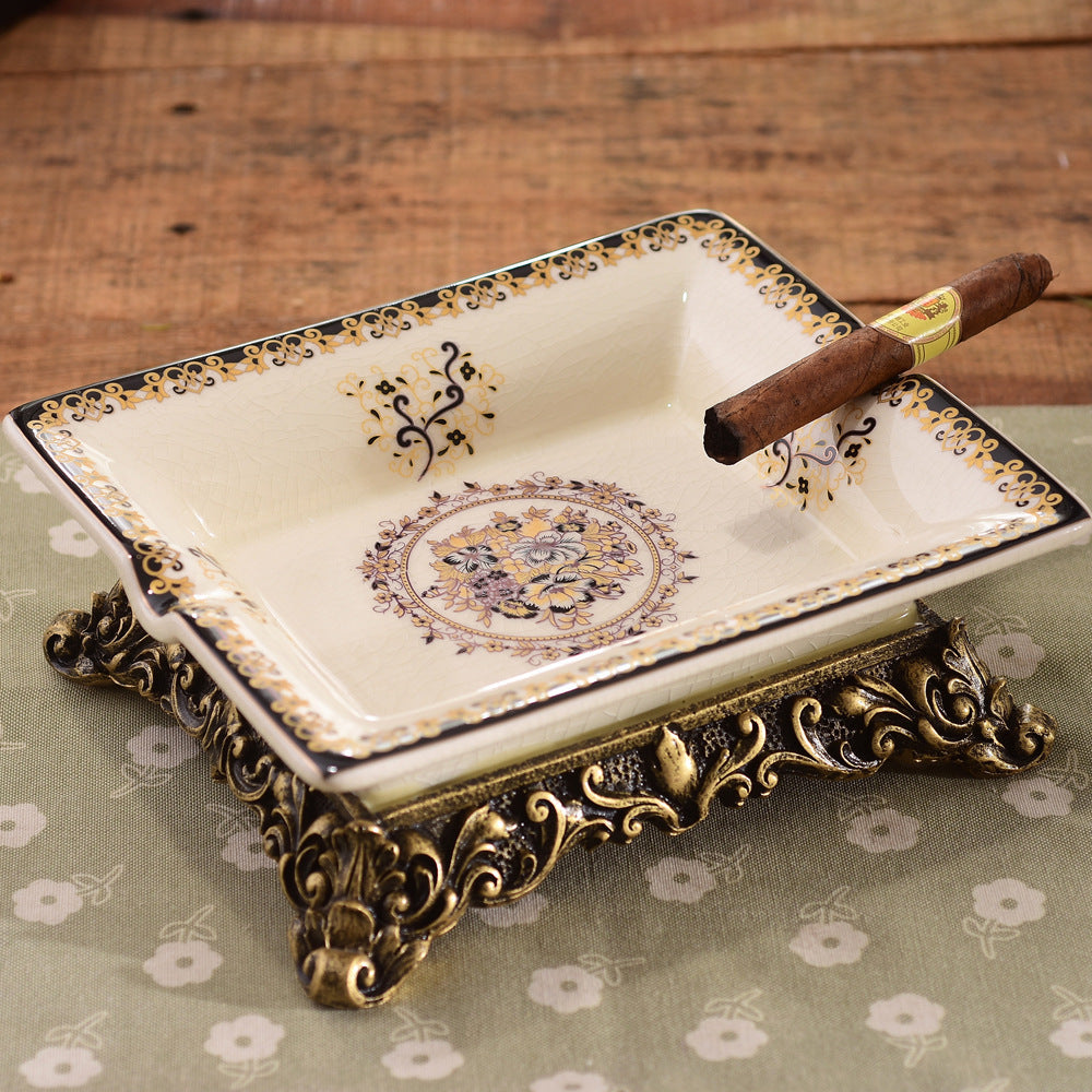 Georgian French Ceramic Ashtray