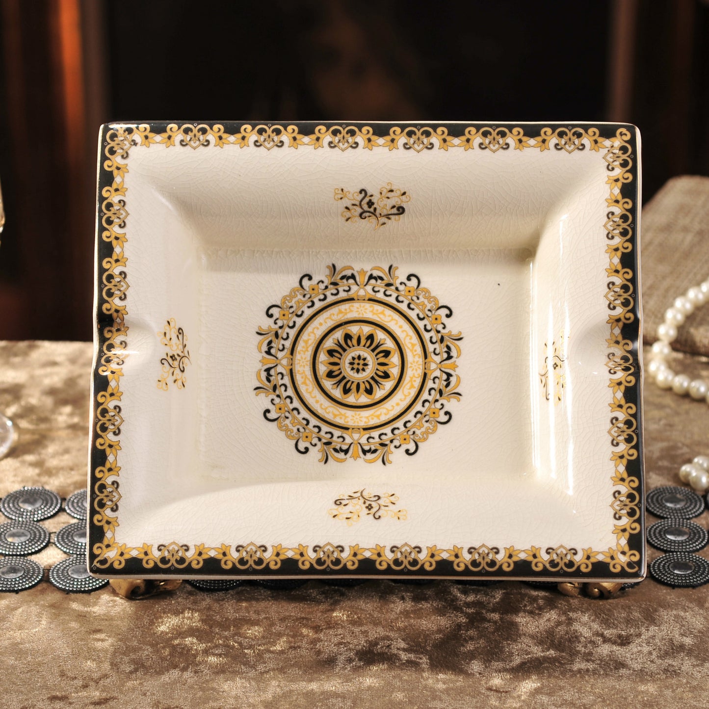 Georgian French Ceramic Ashtray