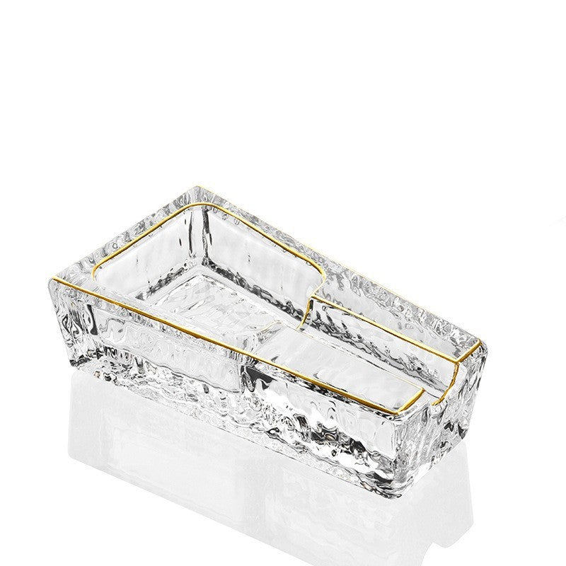 Crystal Glass Cigar Ashtray