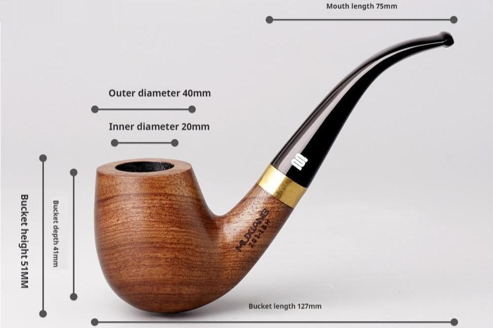 Costustoot Huanghua Pear Wood Tobacco Pipe