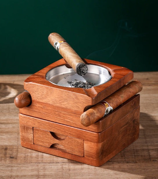 Acacia Wooden Ashtray