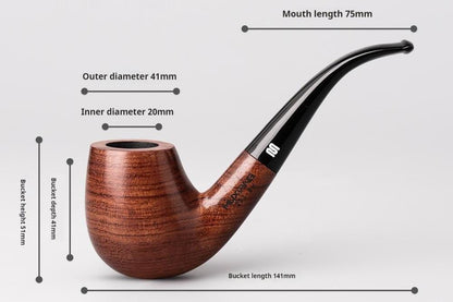 Costustoot Huanghua Pear Wood Tobacco Pipe