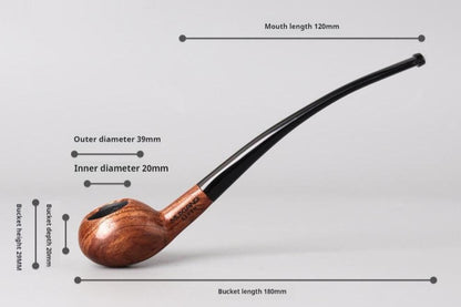 Costustoot Huanghua Pear Wood Tobacco Pipe