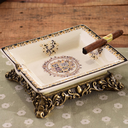 Georgian French Ceramic Ashtray