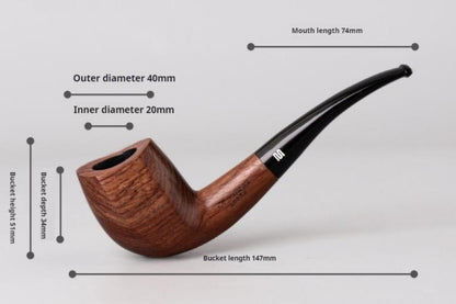 Costustoot Huanghua Pear Wood Tobacco Pipe