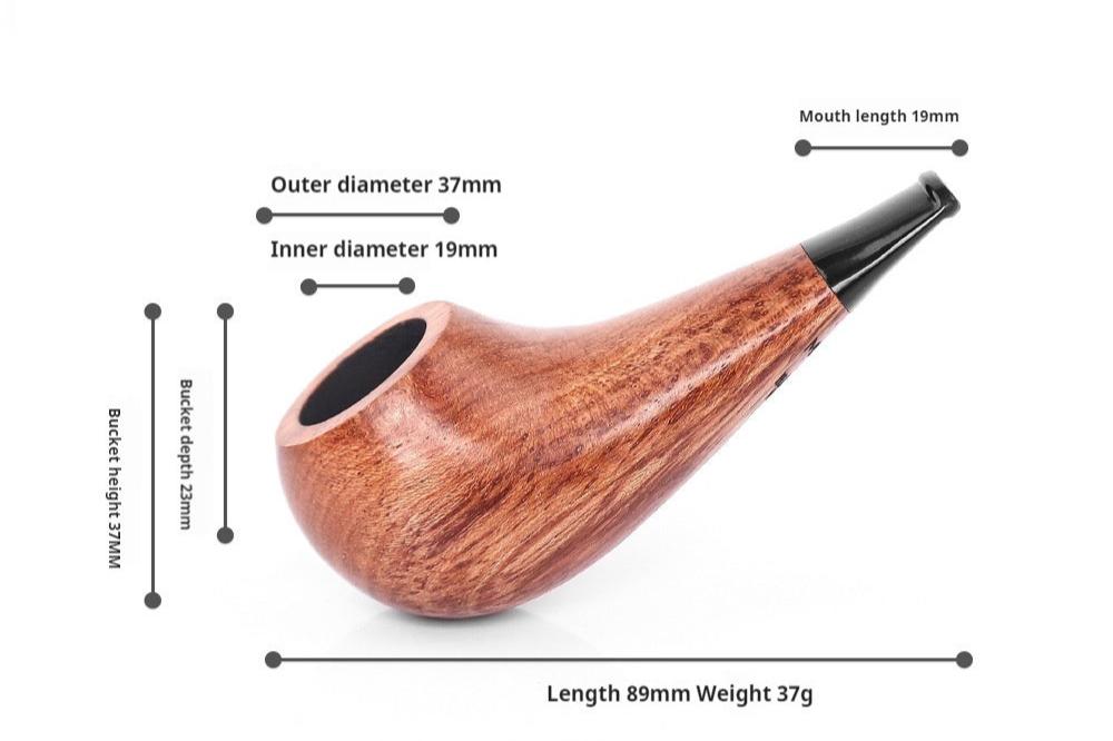 Costustoot Huanghua Pear Wood Tobacco Pipe