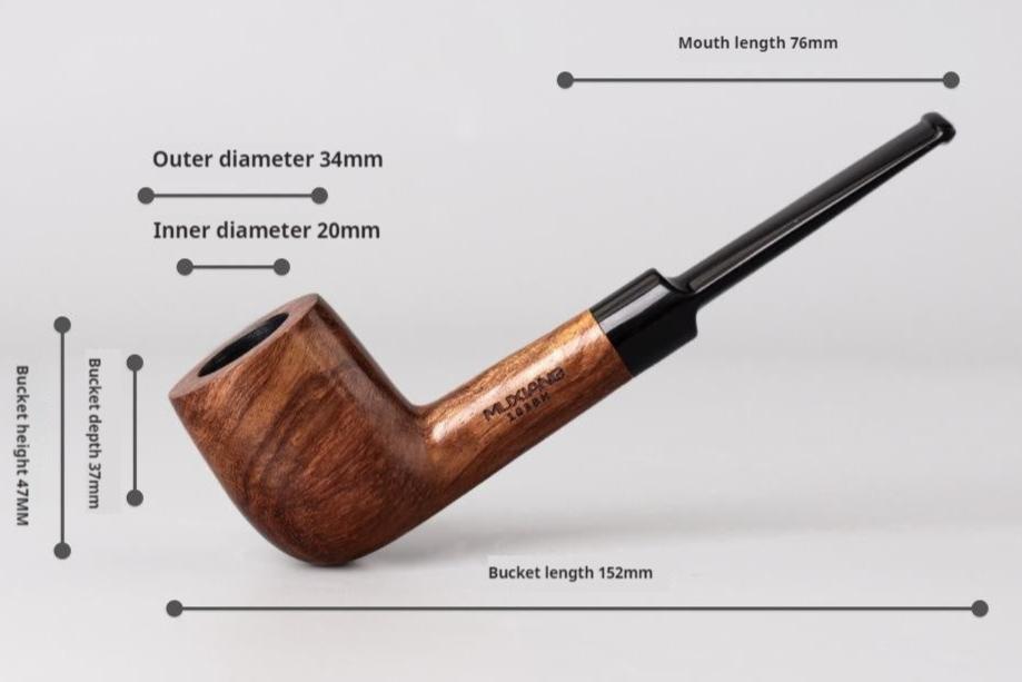 Costustoot Huanghua Pear Wood Tobacco Pipe