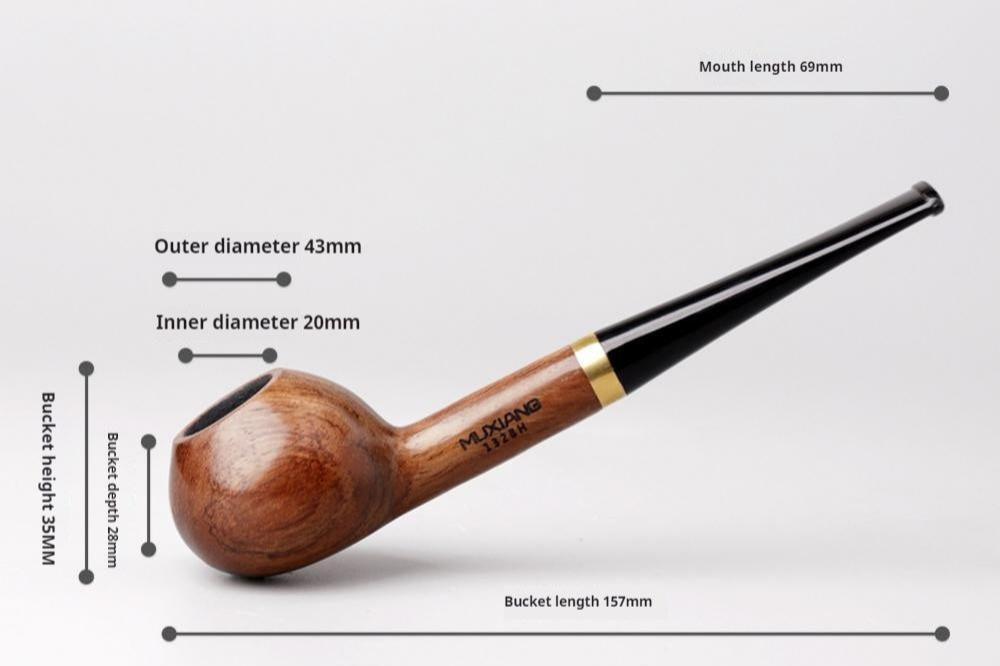 Costustoot Huanghua Pear Wood Tobacco Pipe